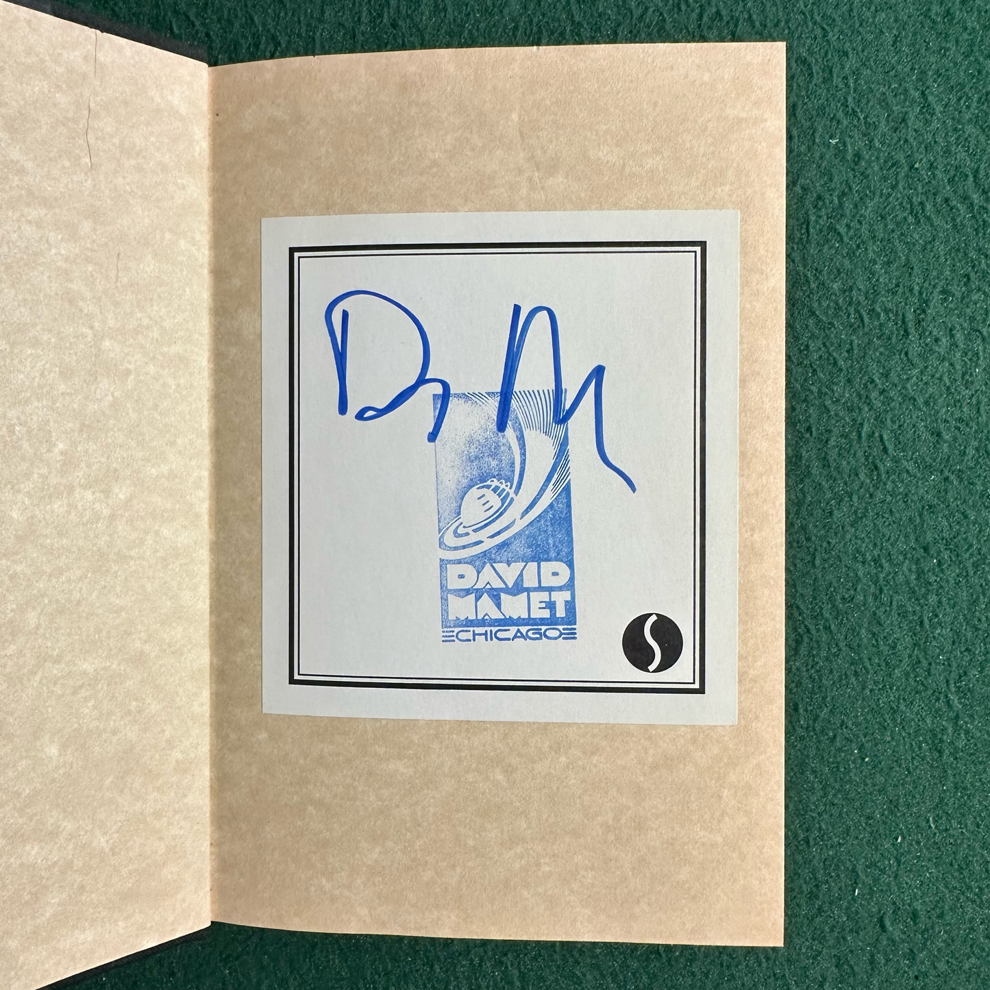 Vintage Fiction Hardback: David Mamet - Passover SIGNED SECOND PRINTING
