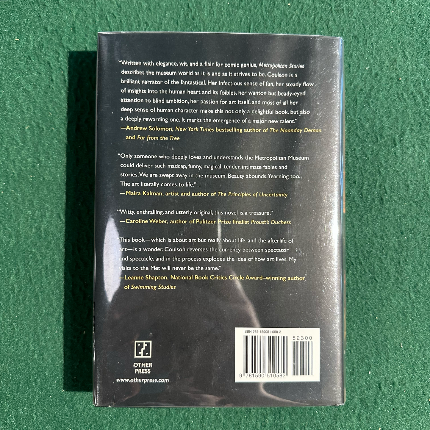 Fiction Hardback: Christine Coulson - Metropolitan Stories SIGNED FIRST EDITION
