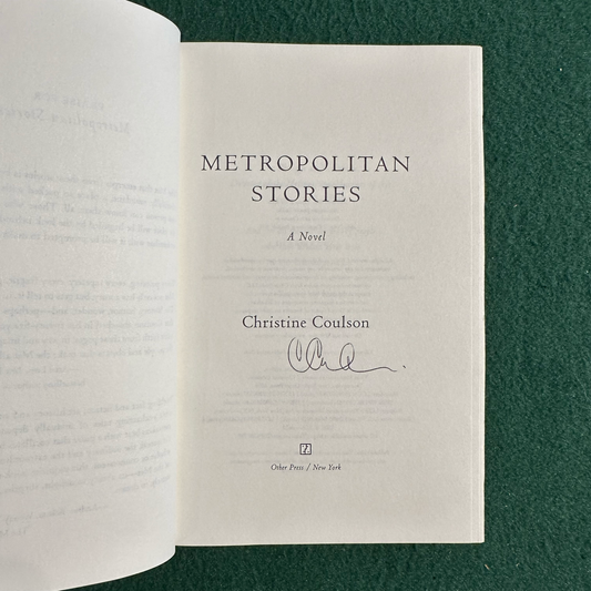 Fiction Hardback: Christine Coulson - Metropolitan Stories SIGNED FIRST EDITION