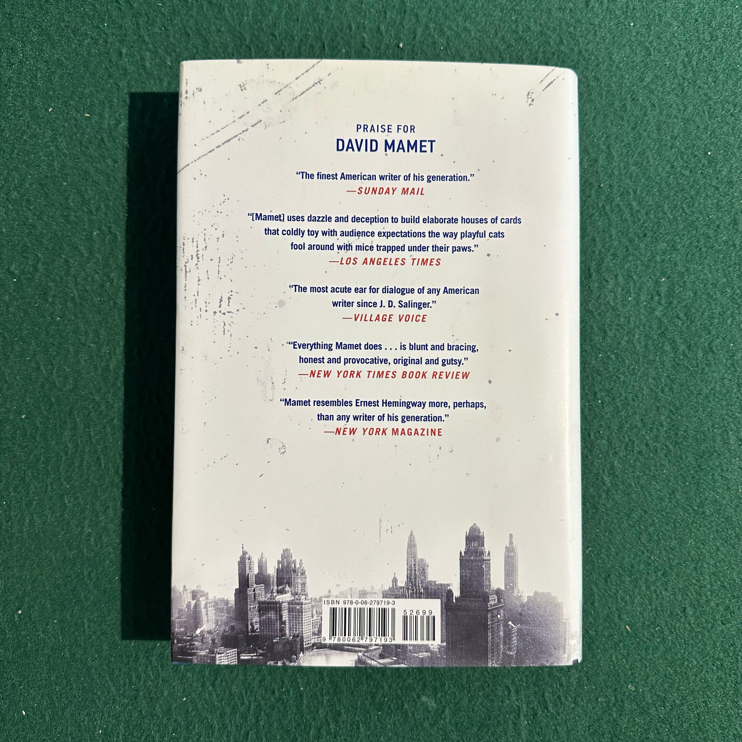Fiction Hardback: David Mamet - Chicago SIGNED FIRST EDITION