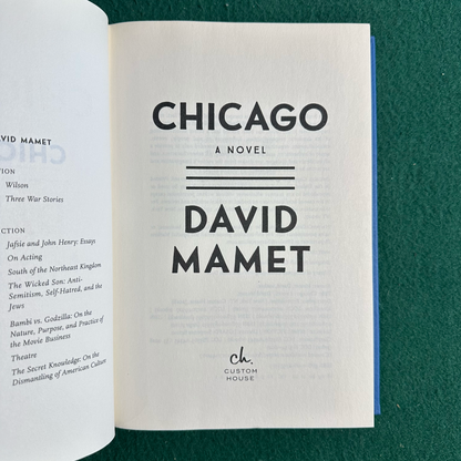 Fiction Hardback: David Mamet - Chicago SIGNED FIRST EDITION