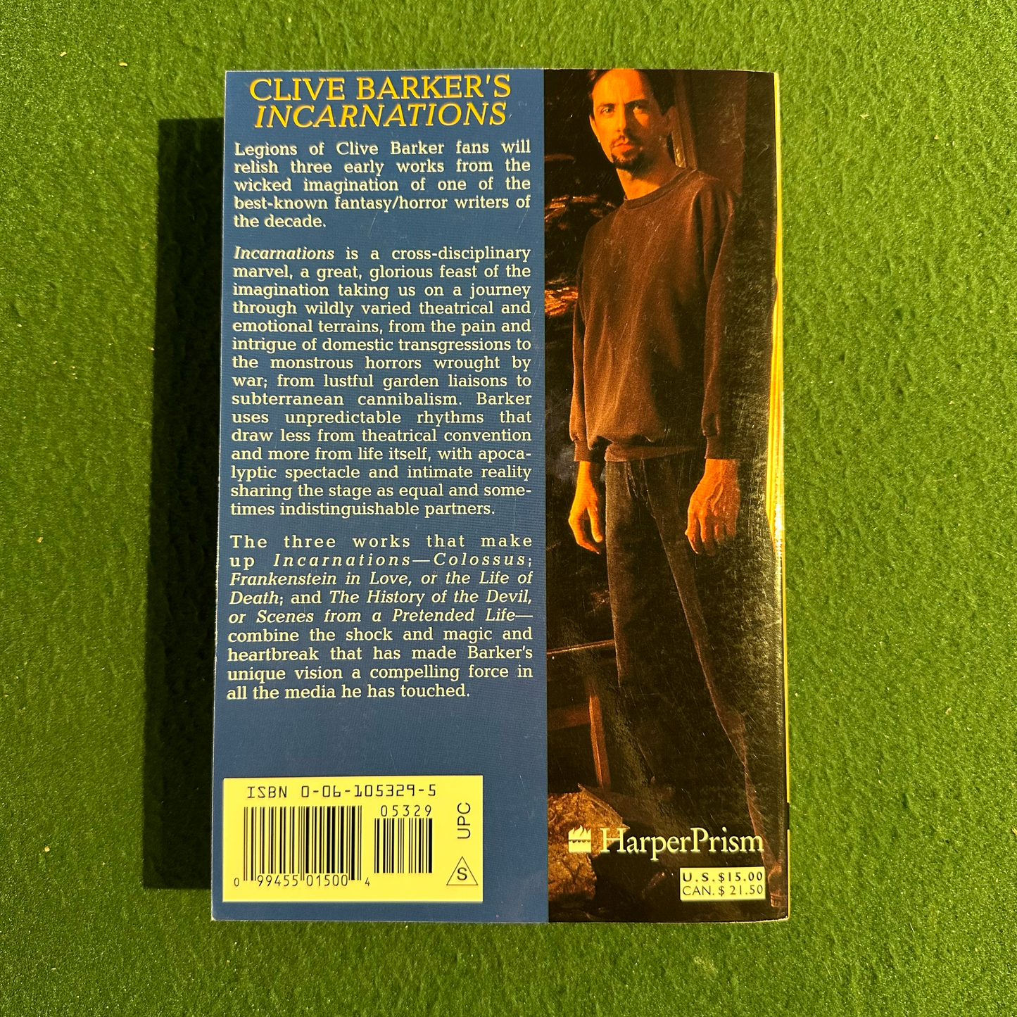 Vintage Horror Paperback: Clive Barker - Incarnations FIRST PRINTING