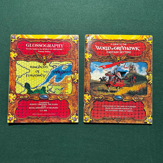 Vintage Dungeons & Dragons Fantasy Game Setting: AD&D World of Greyhawk BOOKS ONLY