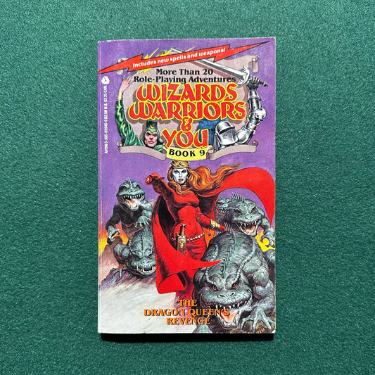 Vintage Fantasy Paperback: Eric Affabee - Wizards Warriors & You: The Dragon Queen's Revenge FIRST PRINTING