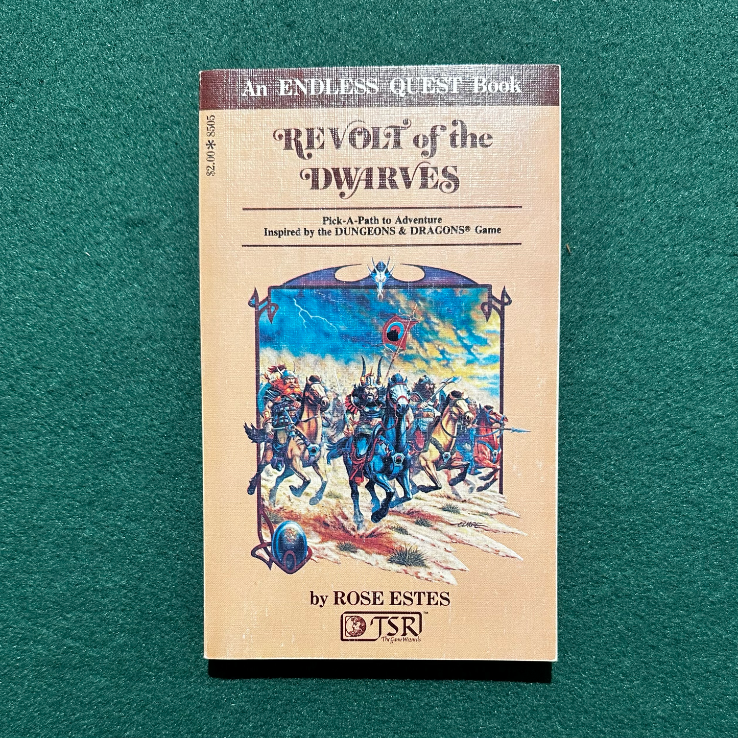 Vintage Fantasy Paperback: Rose Estes - Endless Quest: Revolt of the Dwarves FIRST PRINTING