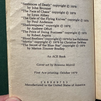 Vintage Fantasy Paperback: Robert Asprin - Thieves' World SIGNED SECOND PRINTING