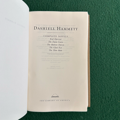 Vintage Fiction Hardback: Dashiell Hammett - Complete Novels: Red Harvest, The Dain Curse, The Maltese Falcon, The Glass Key, The Thin Man