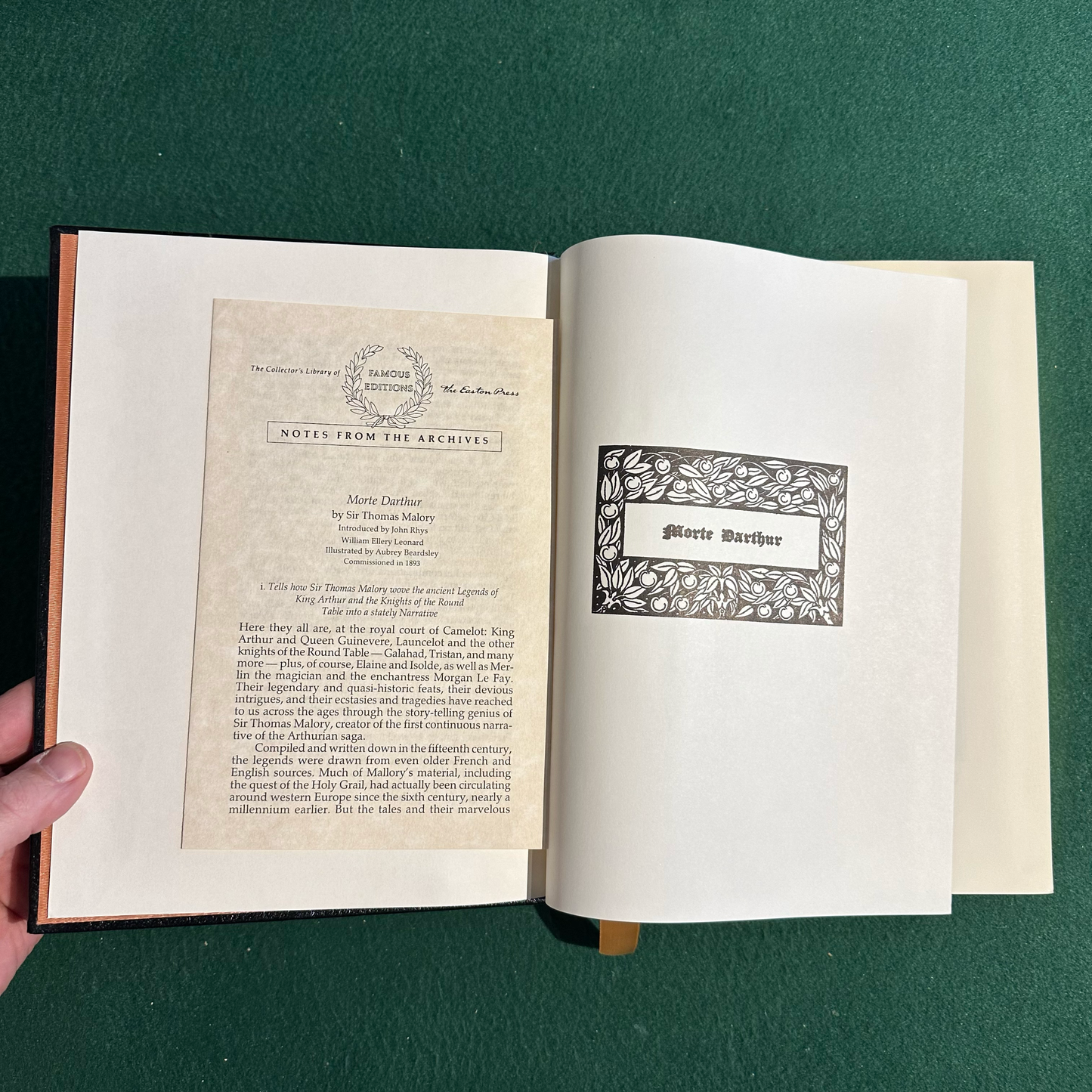 Vintage Fiction Hardback: Sir Thomas Mallory - Le Morte Darthur