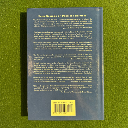 Vintage Non-Fiction Hardback: Richard Abrams - Electroconvulsive Therapy