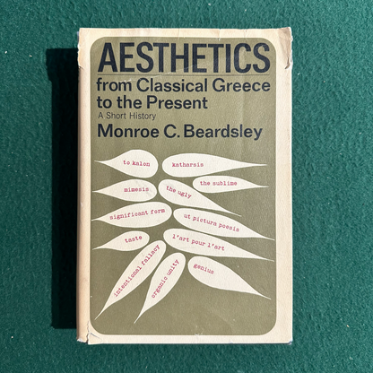 Vintage Non-Fiction Hardback: Munroe C Beardsley - Aesthetics FIRST EDITION