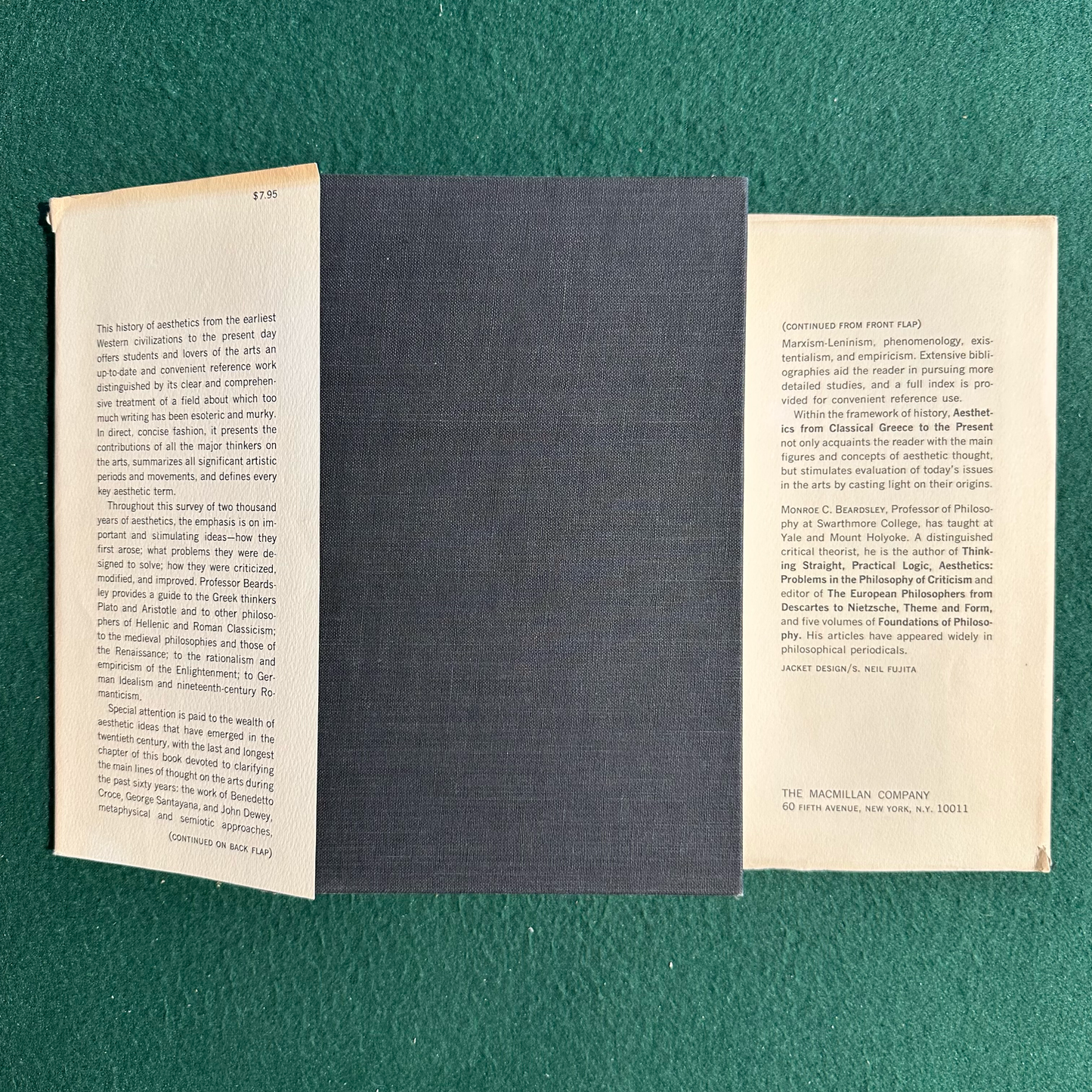 Vintage Non-Fiction Hardback: Munroe C Beardsley - Aesthetics FIRST EDITION