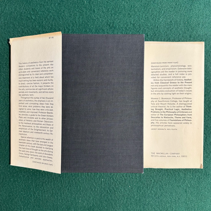 Vintage Non-Fiction Hardback: Munroe C Beardsley - Aesthetics FIRST EDITION