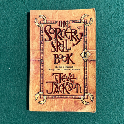 Vintage Fantasy Paperback: Steve Jackson - The Sorcery Spell Book
