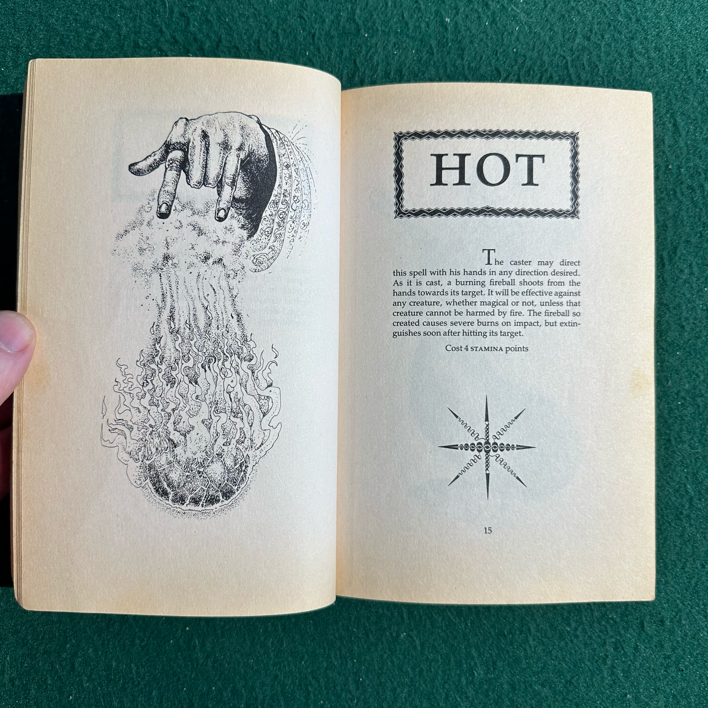 Vintage Fantasy Paperback: Steve Jackson - The Sorcery Spell Book