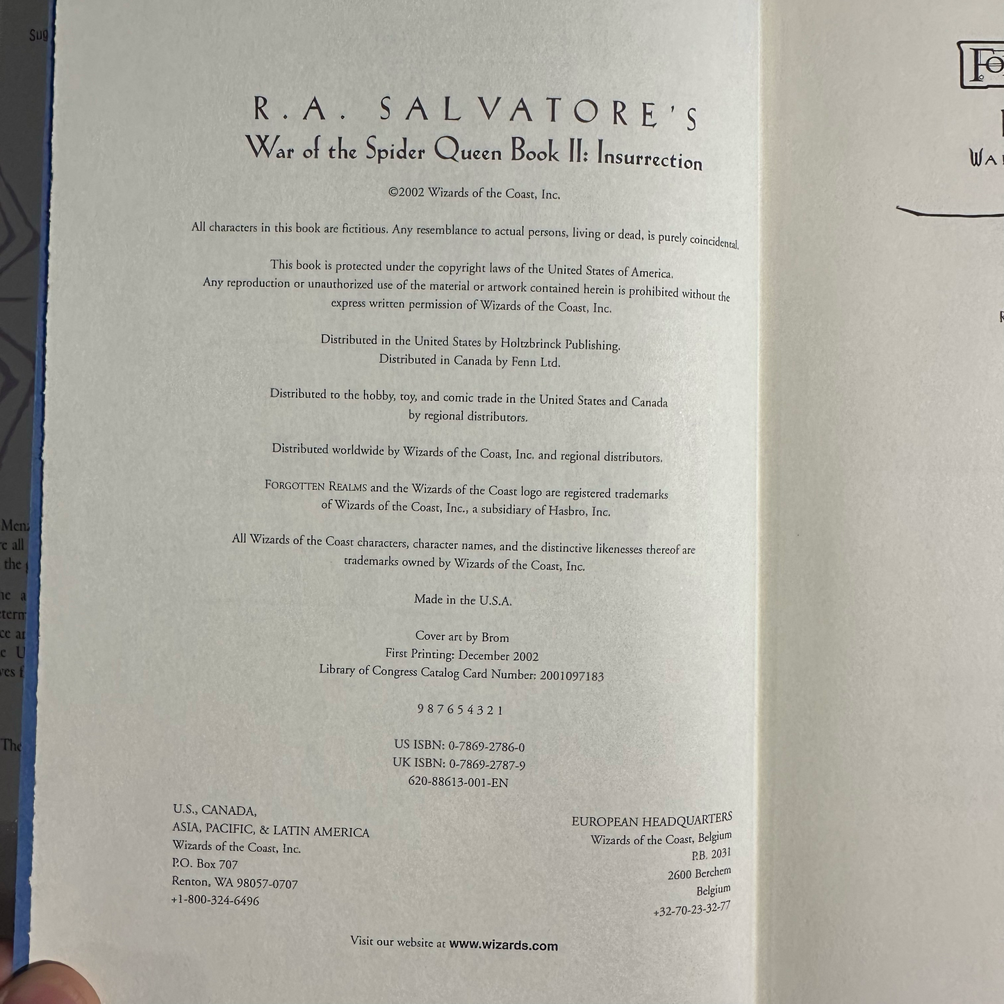 Vintage Fantasy Hardbacks: Forgotten Realms: R A Salvatore's War of the Spider Queen Books 1-6 FIRST EDITIONS