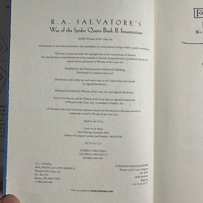 Vintage Fantasy Hardbacks: Forgotten Realms: R A Salvatore's War of the Spider Queen Books 1-6 FIRST EDITIONS