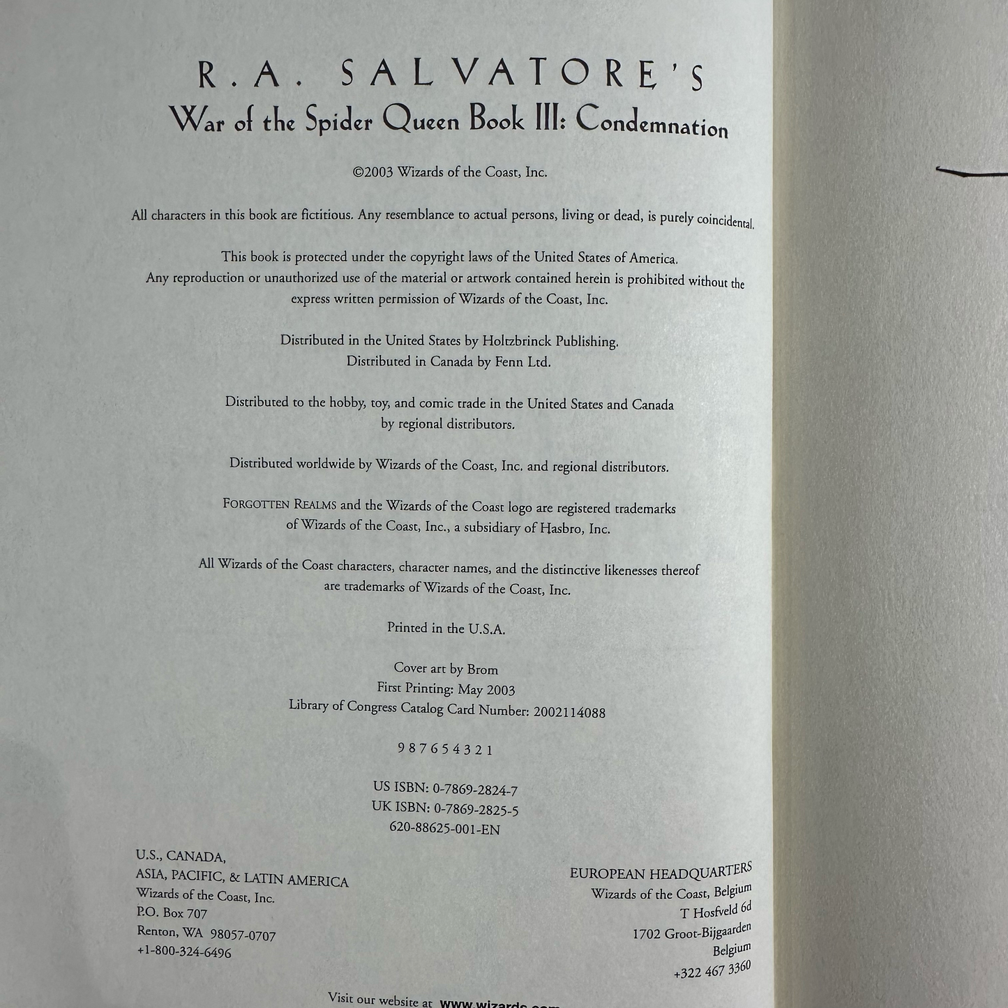 Vintage Fantasy Hardbacks: Forgotten Realms: R A Salvatore's War of the Spider Queen Books 1-6 FIRST EDITIONS