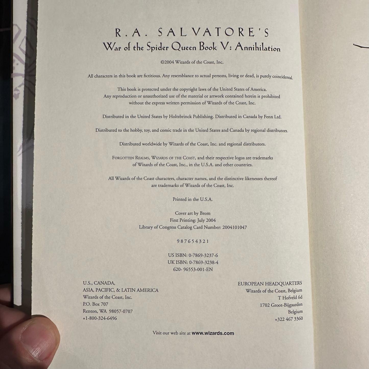 Vintage Fantasy Hardbacks: Forgotten Realms: R A Salvatore's War of the Spider Queen Books 1-6 FIRST EDITIONS