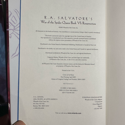 Vintage Fantasy Hardbacks: Forgotten Realms: R A Salvatore's War of the Spider Queen Books 1-6 FIRST EDITIONS