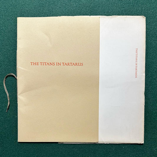 Vintage Poetry Paperback: Clark Ashton Smith - The Titans in Tartarus NUMBERED XICCARPH EDITION