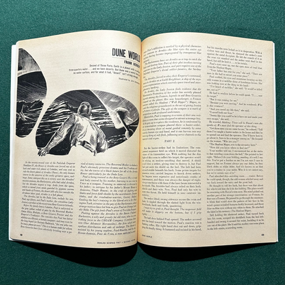 Vintage Sci-fi Magazine: Analog: Science Fact - Science Fiction - Complete World of Dune and Prophet of Dune serializations FRANK HERBERT