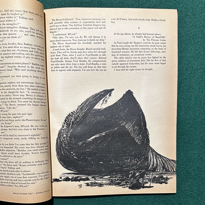 Vintage Sci-fi Magazine: Analog: Science Fact - Science Fiction - Complete World of Dune and Prophet of Dune serializations FRANK HERBERT