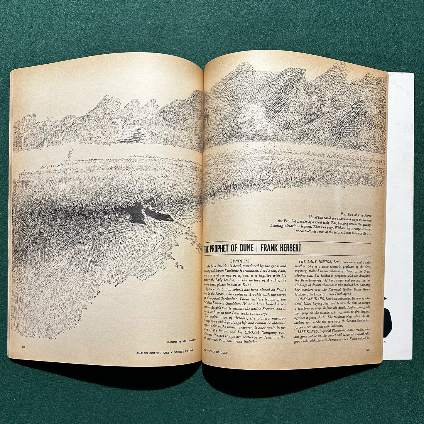 Vintage Sci-fi Magazine: Analog: Science Fact - Science Fiction - Complete World of Dune and Prophet of Dune serializations FRANK HERBERT