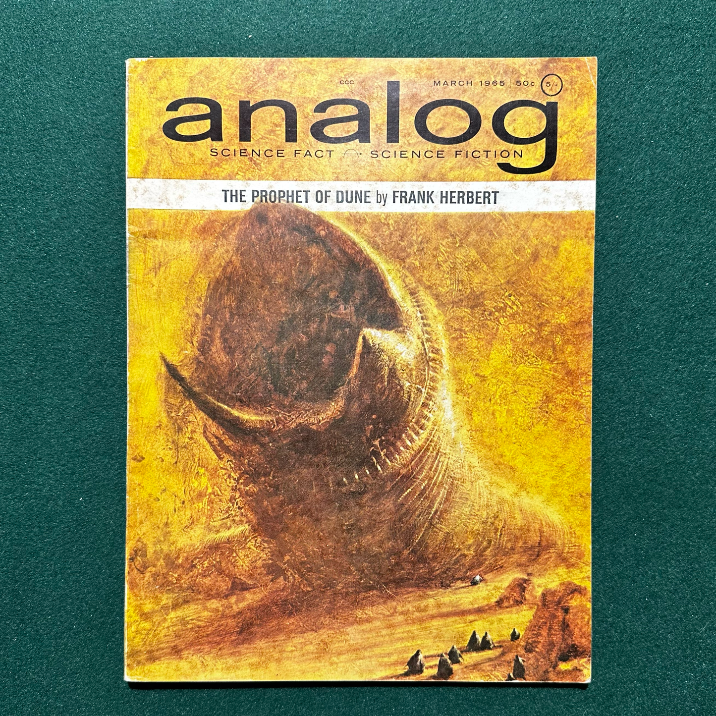 Vintage Sci-fi Magazine: Analog: Science Fact - Science Fiction - Complete World of Dune and Prophet of Dune serializations FRANK HERBERT