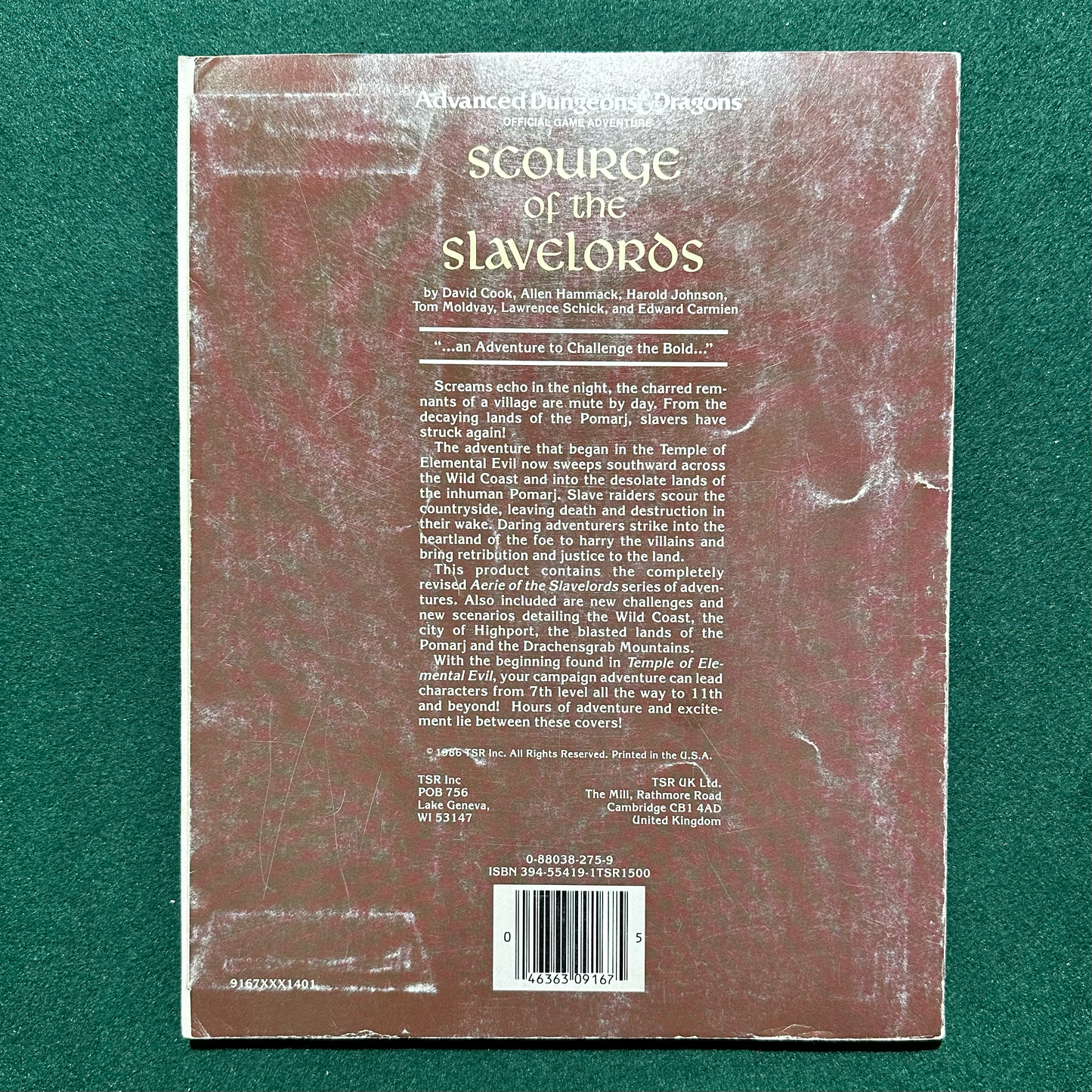 Vintage Dungeons & Dragons Adventure: AD&D Scourge of the Slavelords COMPLETE