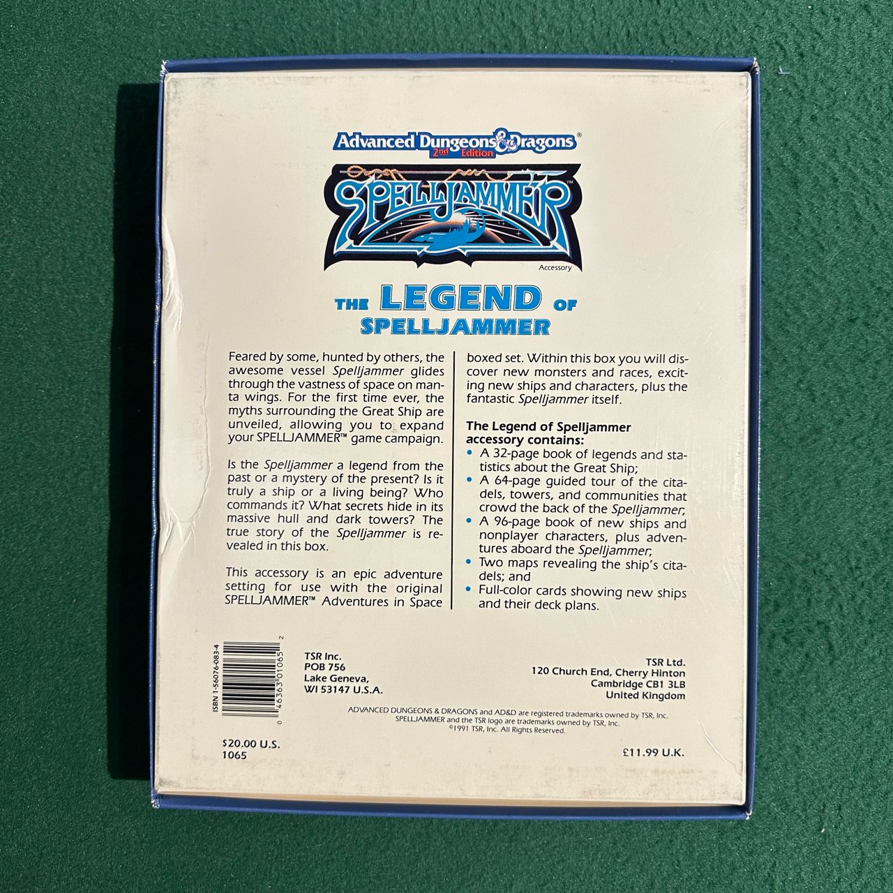 Advanced Dungeons & Dragons 2e Boxset: Spelljammer: The Legend of Spelljammer COMPLETE