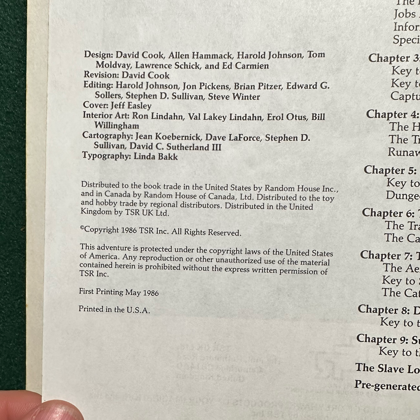 Vintage Dungeons & Dragons Adventure: AD&D Scourge of the Slavelords COMPLETE