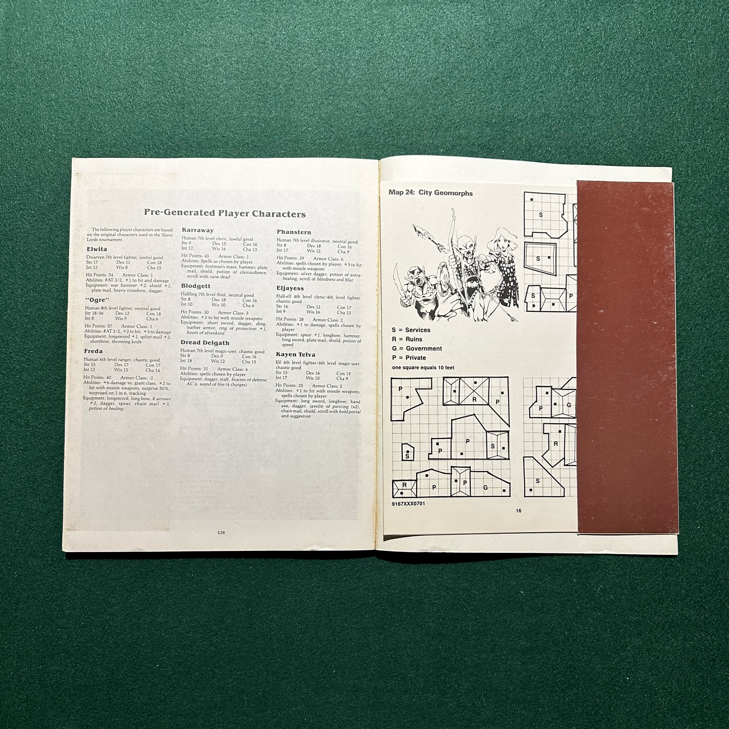 Vintage Dungeons & Dragons Adventure: AD&D Scourge of the Slavelords COMPLETE
