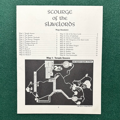 Vintage Dungeons & Dragons Adventure: AD&D Scourge of the Slavelords COMPLETE