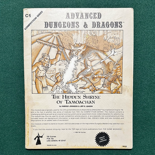 Vintage Dungeons & Dragons Adventure: AD&D The Hidden Shrine of Tamoachan COMPLETE