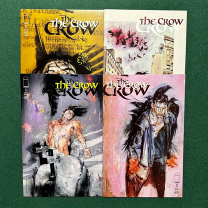 Vintage Comics: The Crow #1-4, Kent Williams Cover Art FIRST PRINTINGS