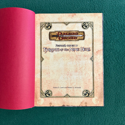 Dungeons & Dragons 3.5e Hardback: Fiendish Codex II: Tyrants of the Nine Hells FIRST PRINTING