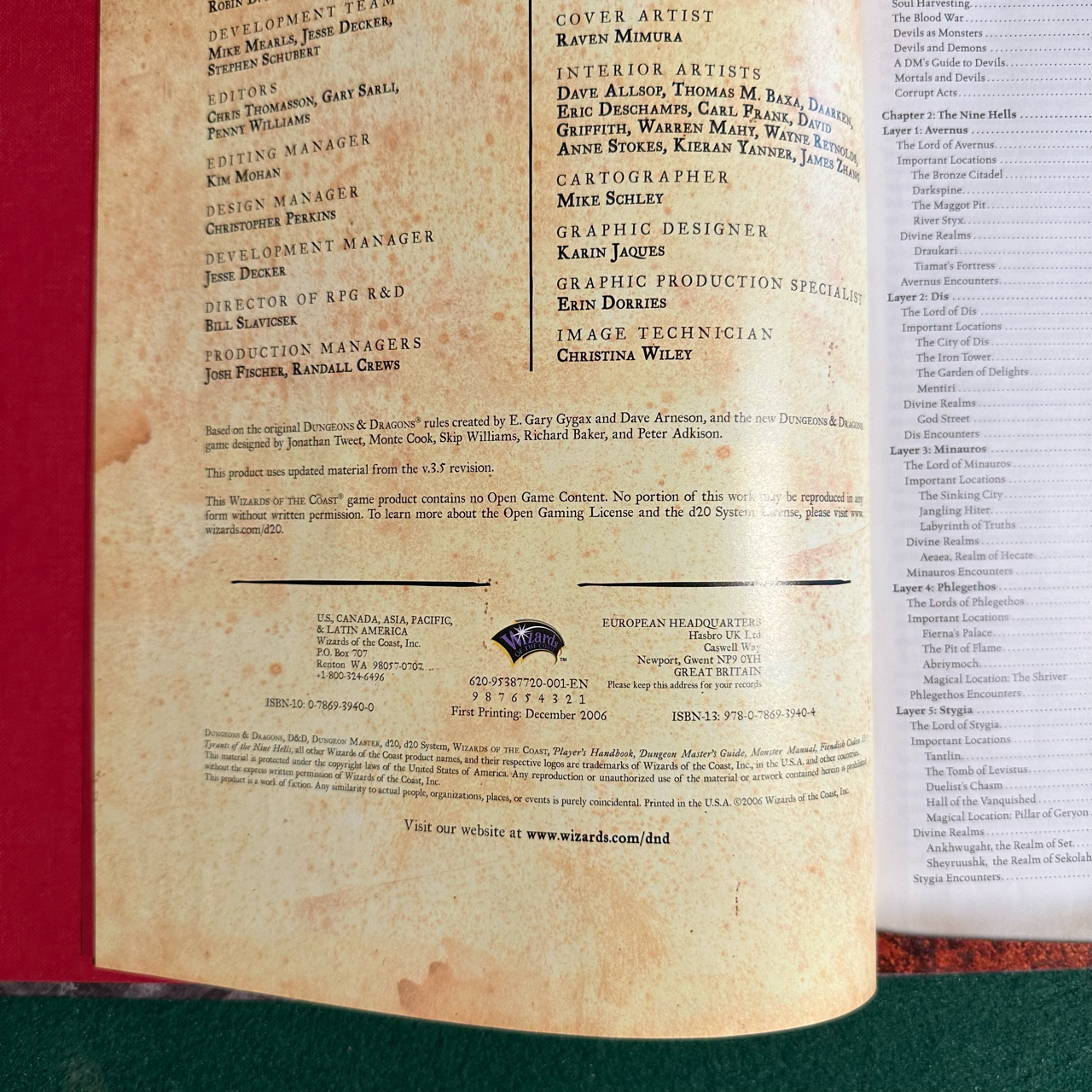 Dungeons & Dragons 3.5e Hardback: Fiendish Codex II: Tyrants of the Nine Hells FIRST PRINTING