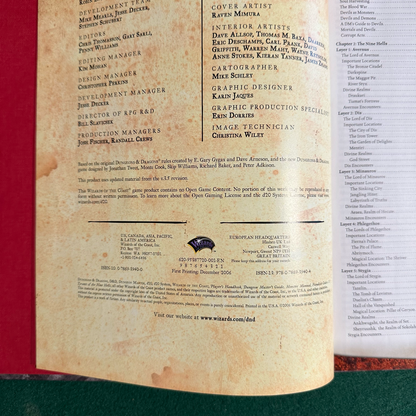 Dungeons & Dragons 3.5e Hardback: Fiendish Codex II: Tyrants of the Nine Hells FIRST PRINTING