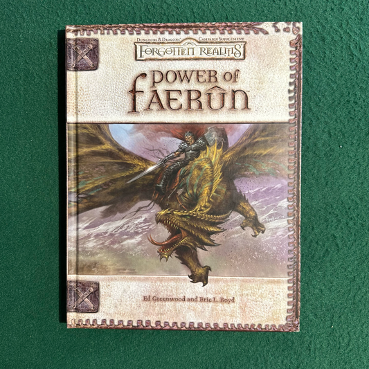 Dungeons & Dragons 3.5e Hardback: Forgotten Realms: Power of Faerun FIRST PRINTING