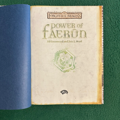 Dungeons & Dragons 3.5e Hardback: Forgotten Realms: Power of Faerun FIRST PRINTING
