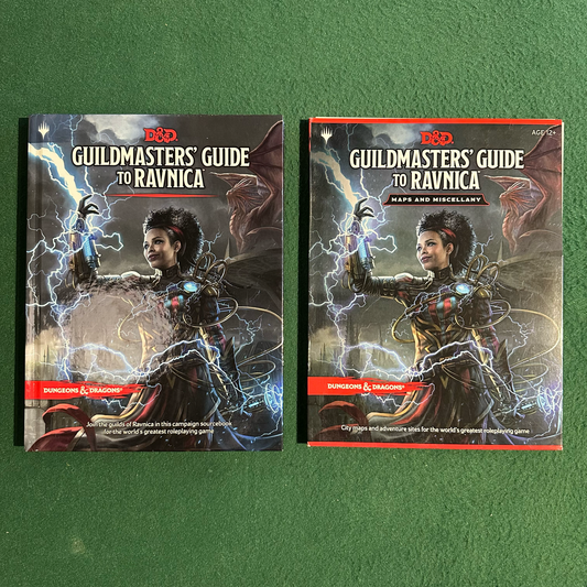 Dungeons & Dragons 5e Hardback: Guildmaster's Guide to Ravnica with Maps and Miscellany FIRST PRINTING