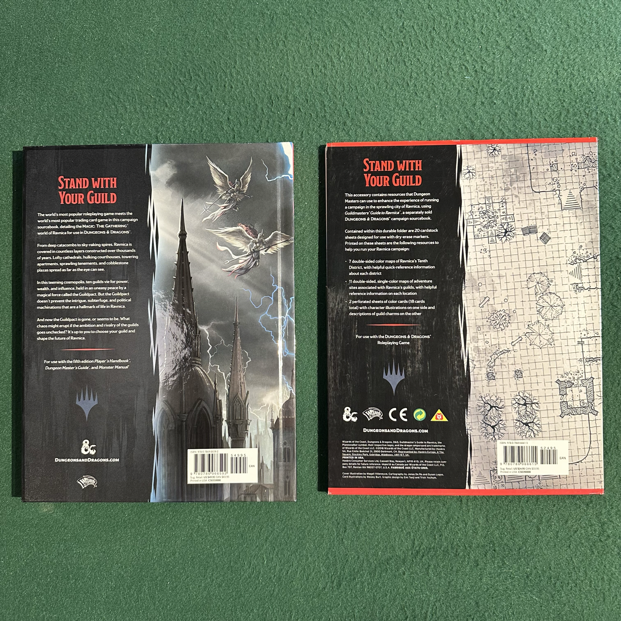 Dungeons & Dragons 5e Hardback: Guildmaster's Guide to Ravnica with Maps and Miscellany FIRST PRINTING