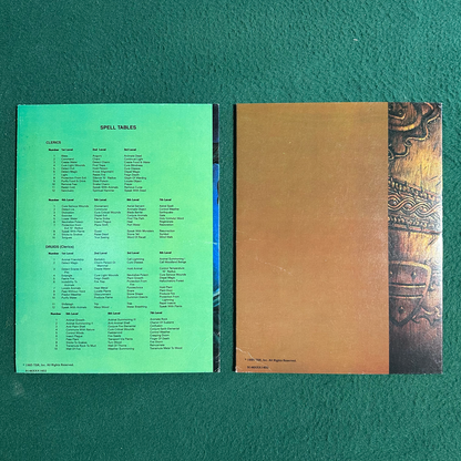Dungeons & Dragons 1e Accessory: Players Reference Screen and Dungeon Master's Screen