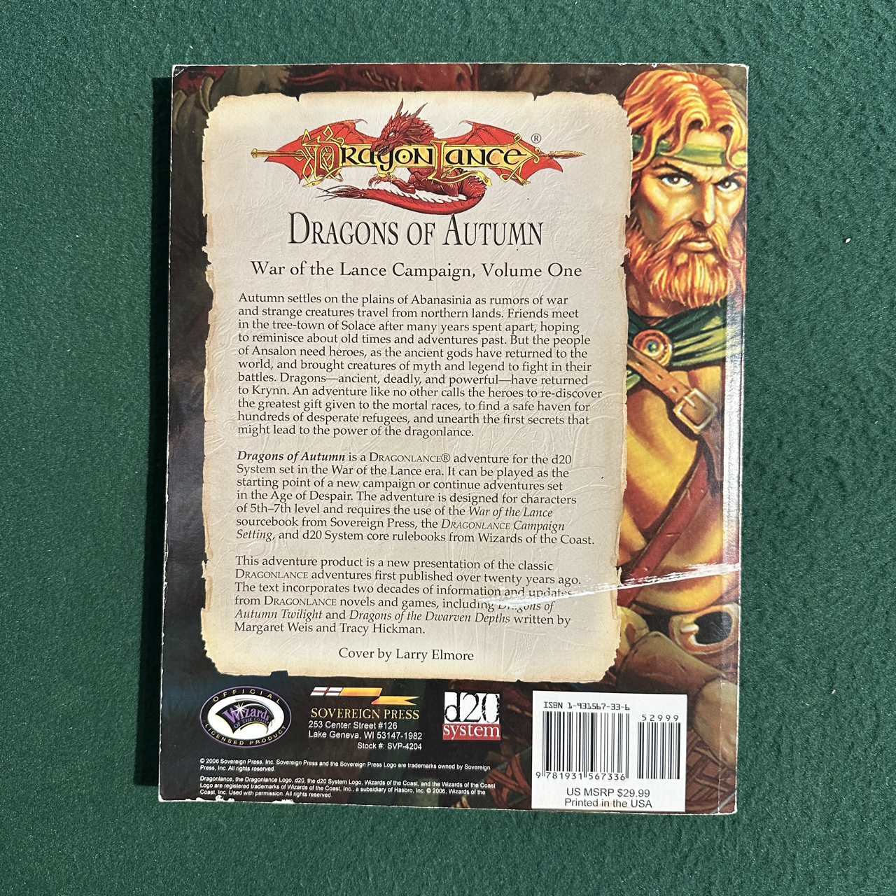 Advanced Dungeons & Dragons 2e Paperback: Dragonlance: Dragons of Autumn FIRST PRINTING