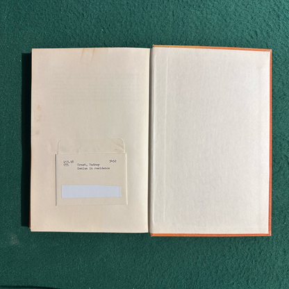 Vintage Non-Fiction Hardback: Audrey Grost - Genius in Residence