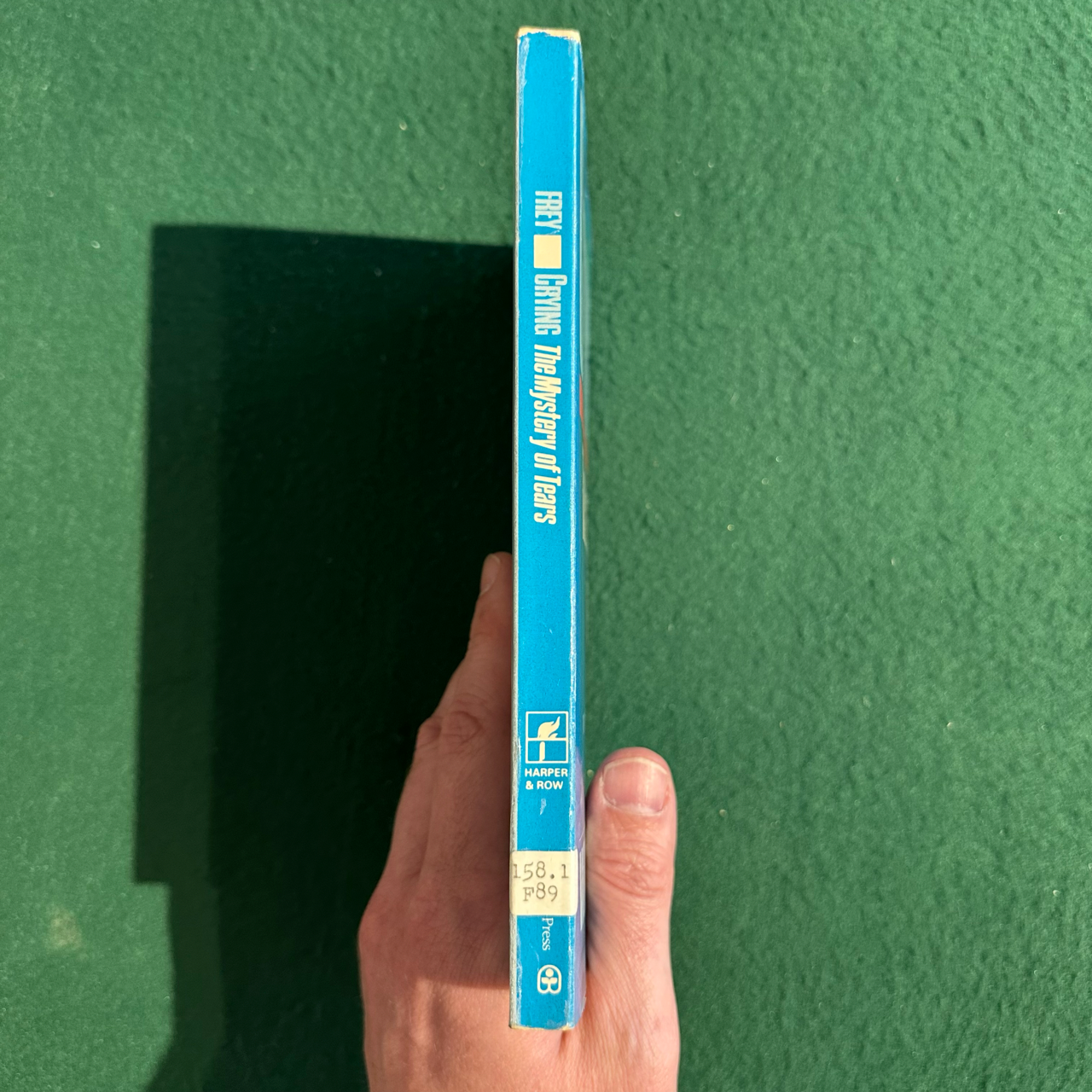 Vintage Non-Fiction Paperback: William H Frey II PhD - Crying: The Mystery of Tears SECOND PRINTING