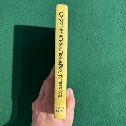 Vintage Non-Fiction Hardback: Matthew Fox - On Becoming a Musical, Mystical Bear FIRST EDITION