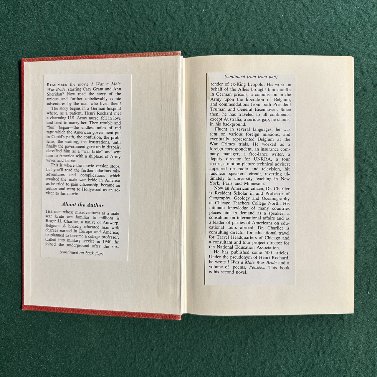 Vintage Fiction Hardback: Henri Rochard - For the Love of Kate FIRST EDITION