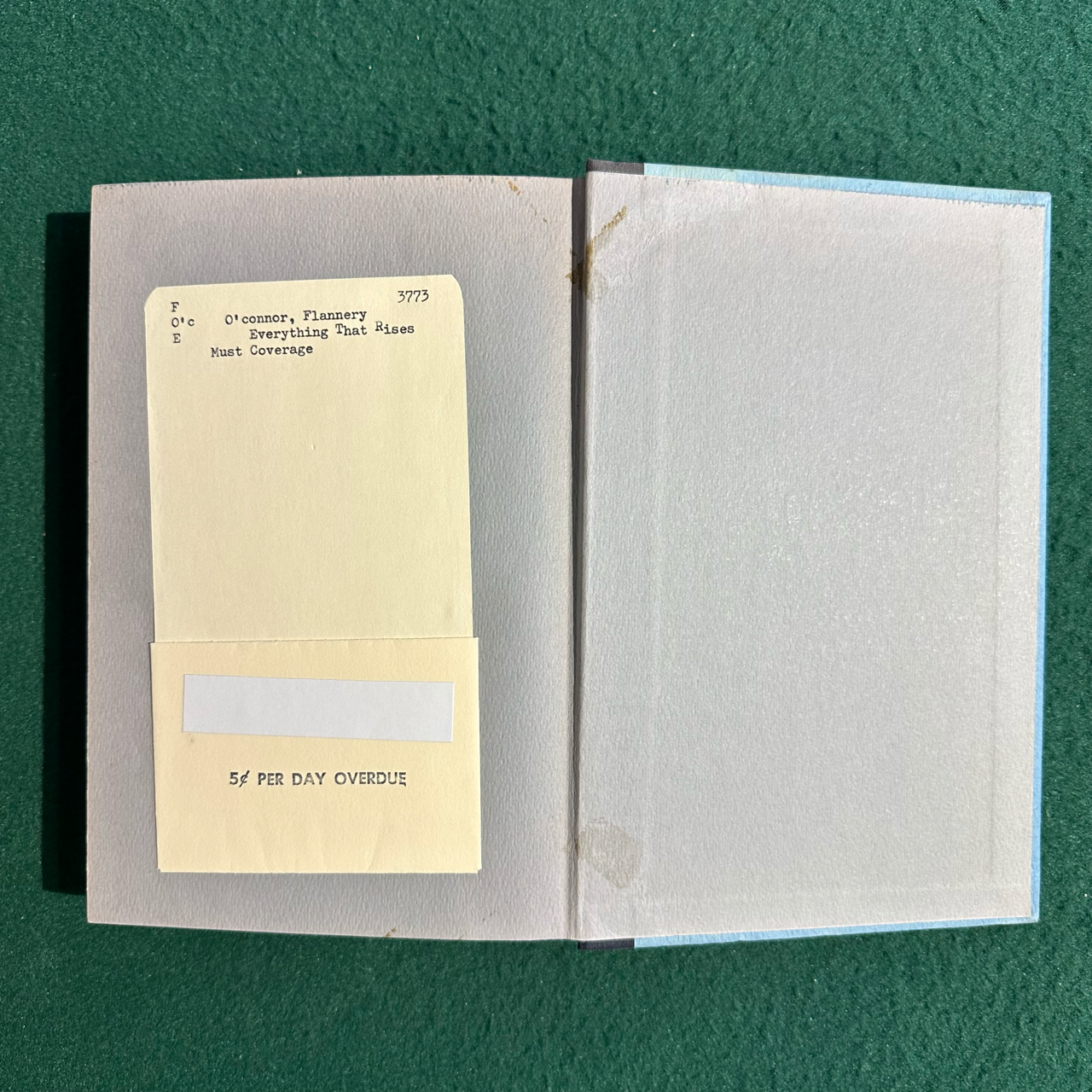 Vintage Fiction Hardback: Flannery O'Connor - Everything That Rises Must Converge FIRST PRINTING
