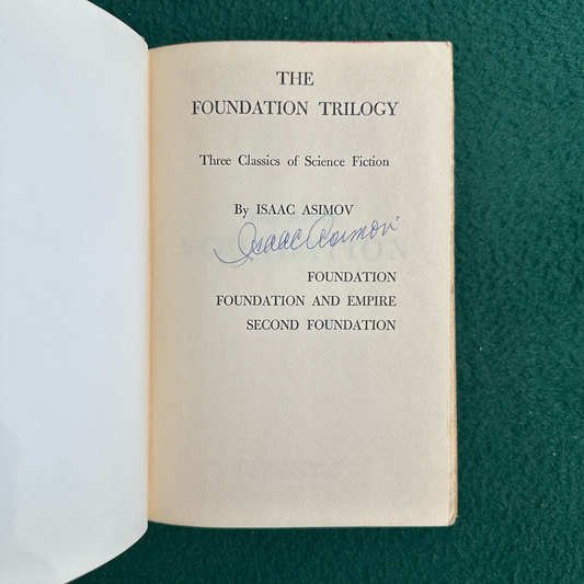 Vintage Sci-Fi Hardback: Isaac Asimov - The Foundation Trilogy BCE SIGNED